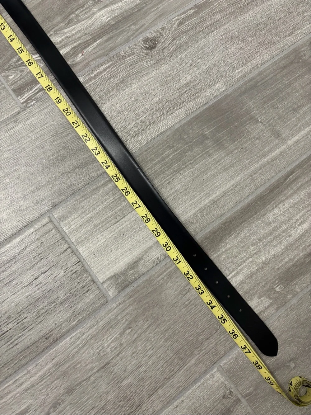 Dior Black Leather Belt with Gold Accent Buckle